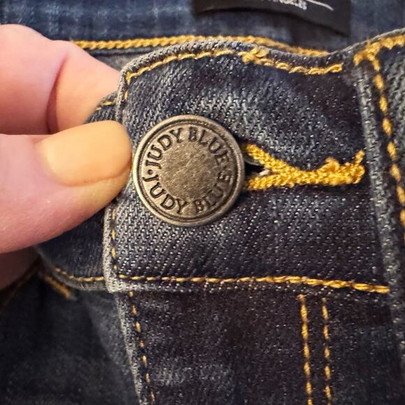 Judy Blue Jeans Women's Size 1 1/25 Blue Denim Relaxed Skinny Distressed 1162 - Picture 3 of 12